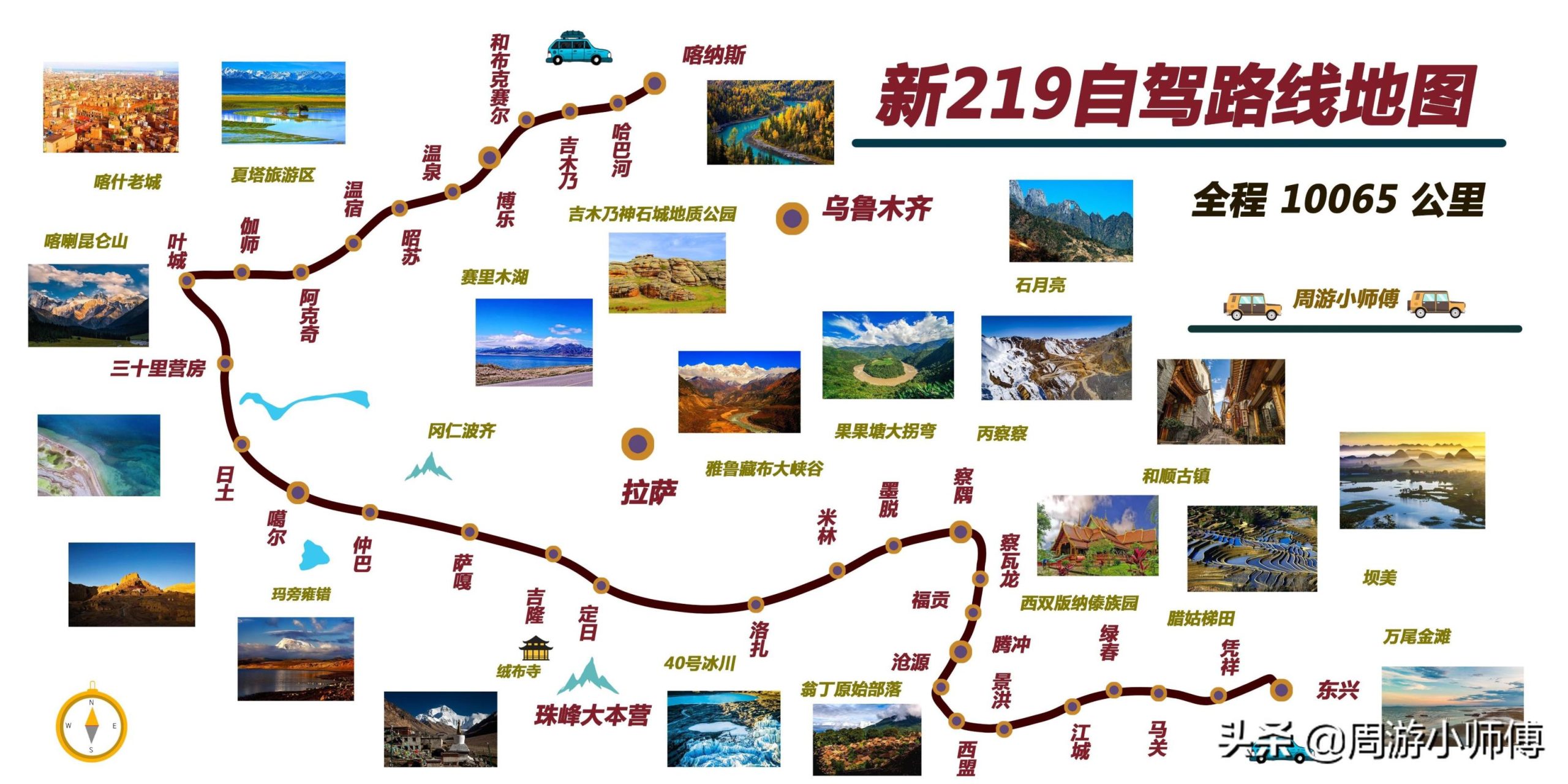 新疆自驾10条精华路线地图攻略「新疆自驾游最佳路线」