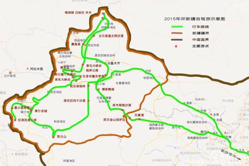 新疆自驾10条精华路线地图攻略「新疆自驾游最佳路线」